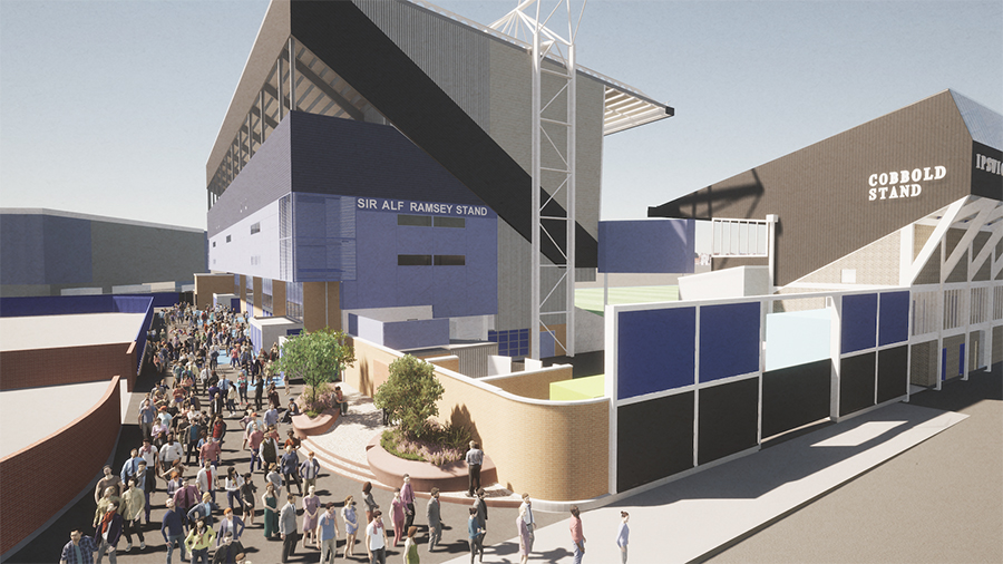South East Corner - Hoopers Architects for Ipswich Town Football Club